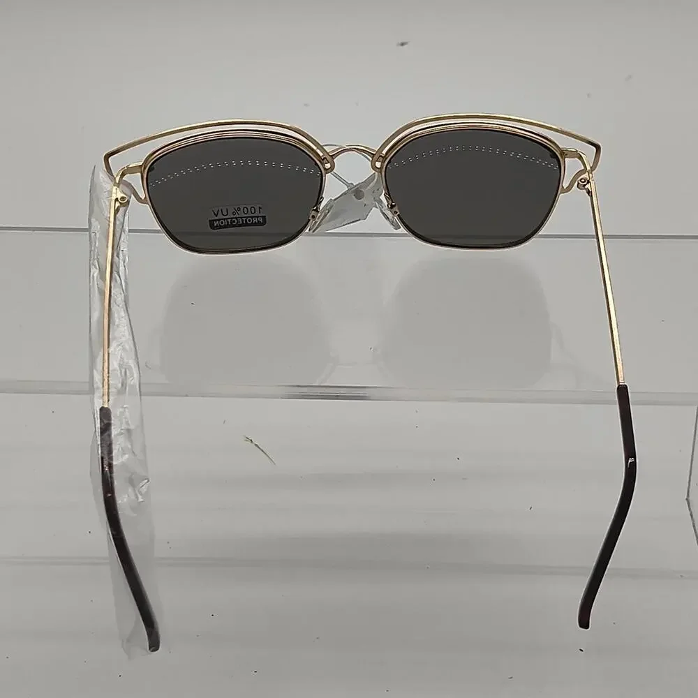 327 gold metal frame sunglasses